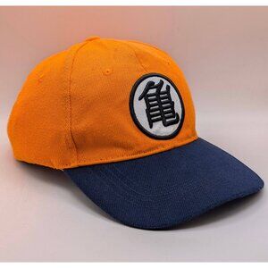 Dragon Ball Z Kanji Master Roshi Turtle School Orange Strap Back Hat Cap